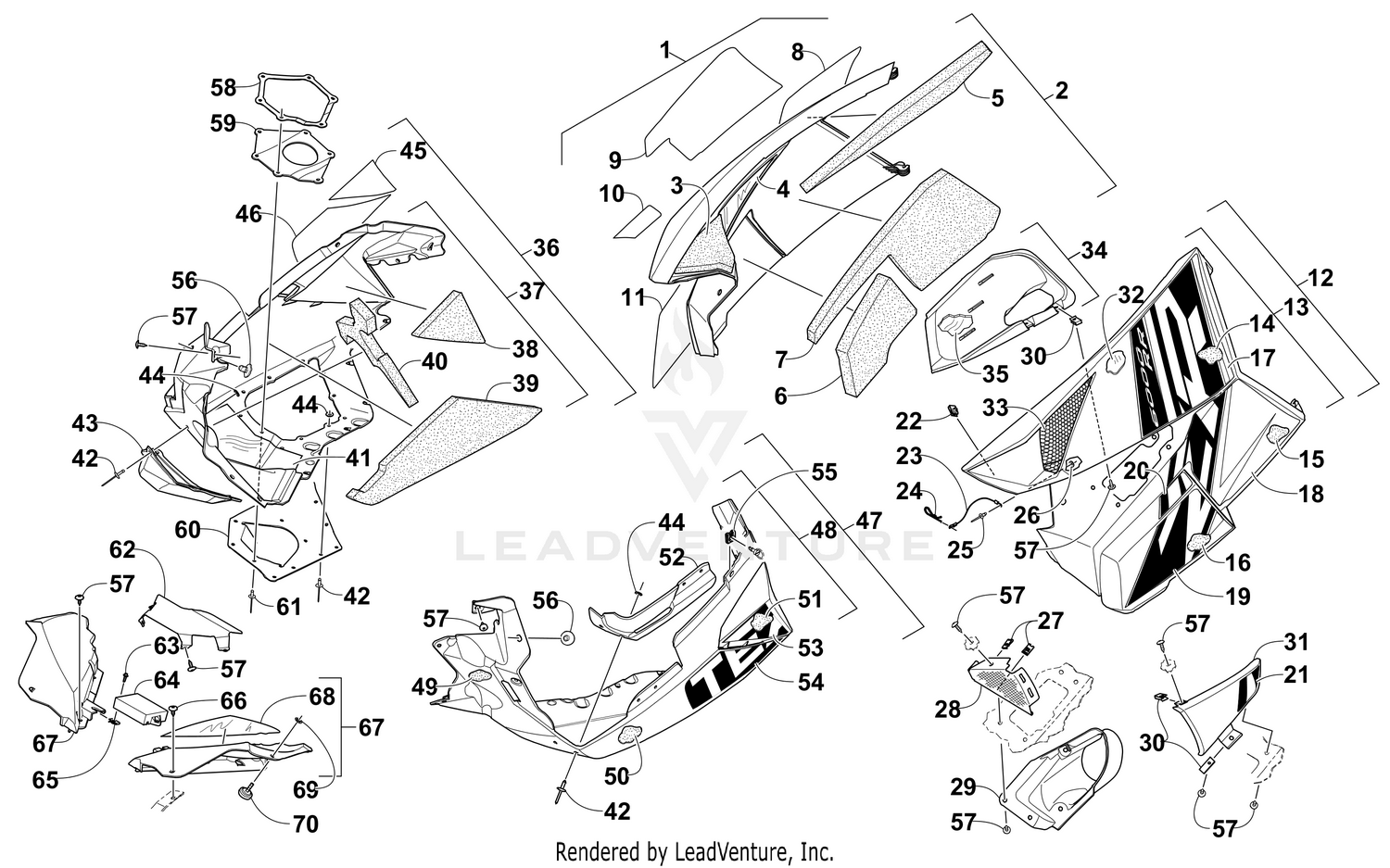 SKID PLATE AND SIDE PANEL ASSEMBLY [102895]