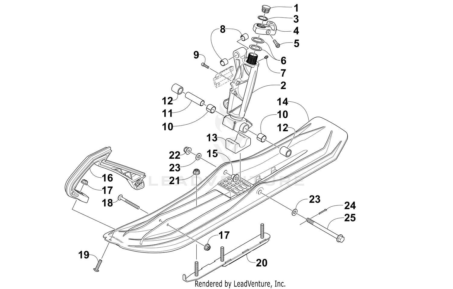 SKI AND SPINDLE ASSEMBLY [103161]