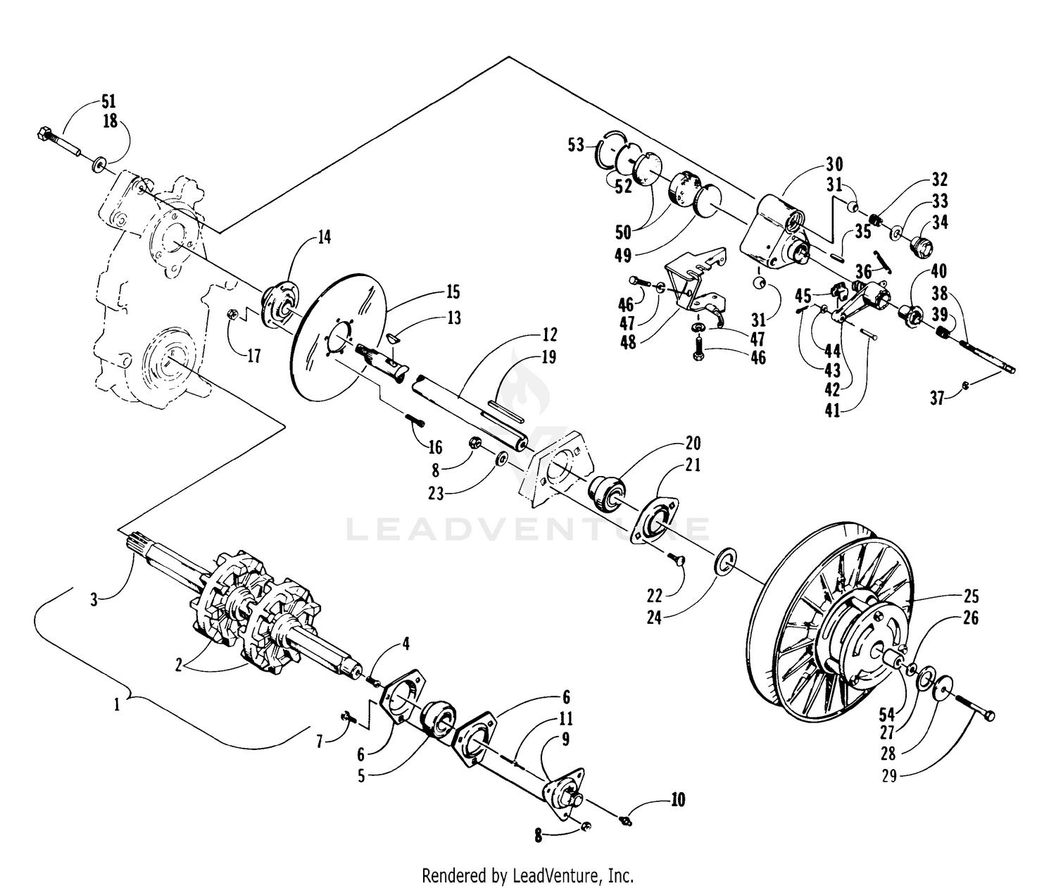 DRIVE TRAIN SHAFTS AND BRAKE ASSEMBLIES [63488]