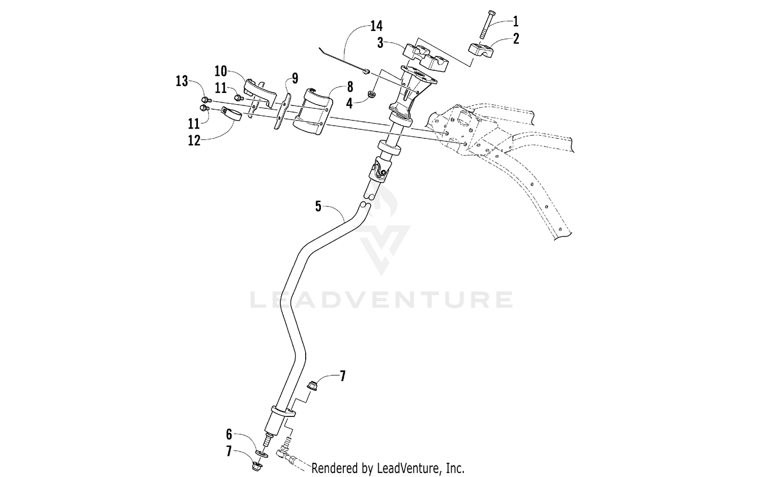 STEERING POST ASSEMBLY [93023]