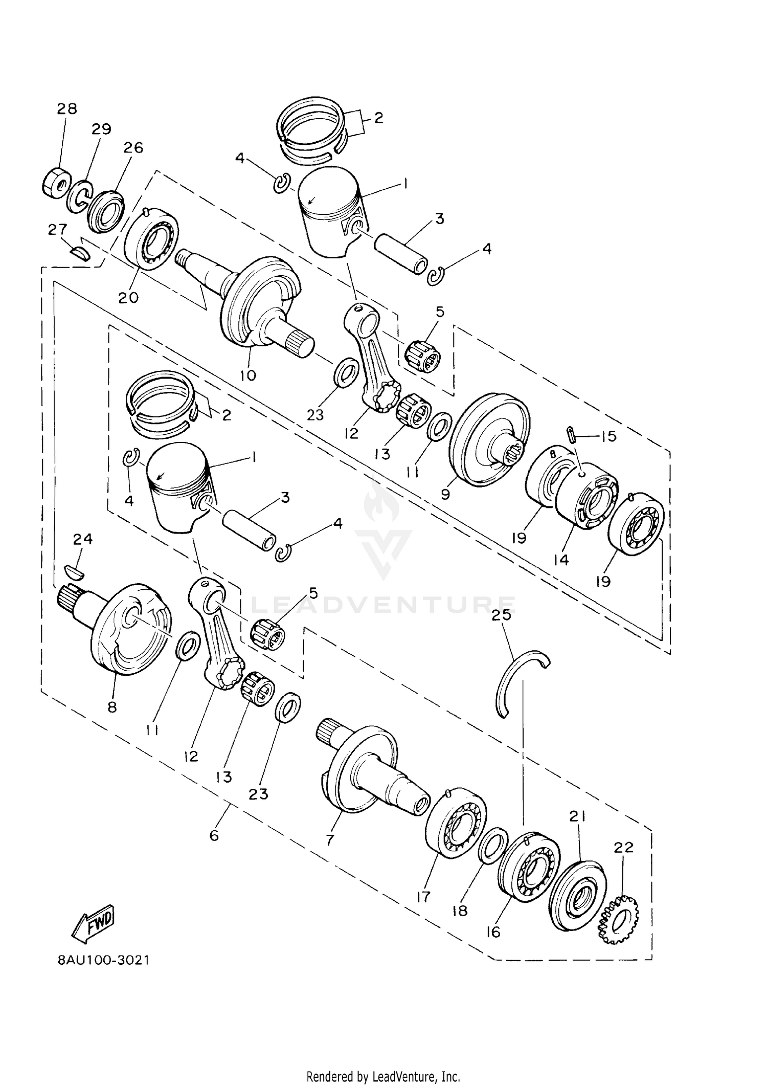 CRANKSHAFT & PISTON [106328]