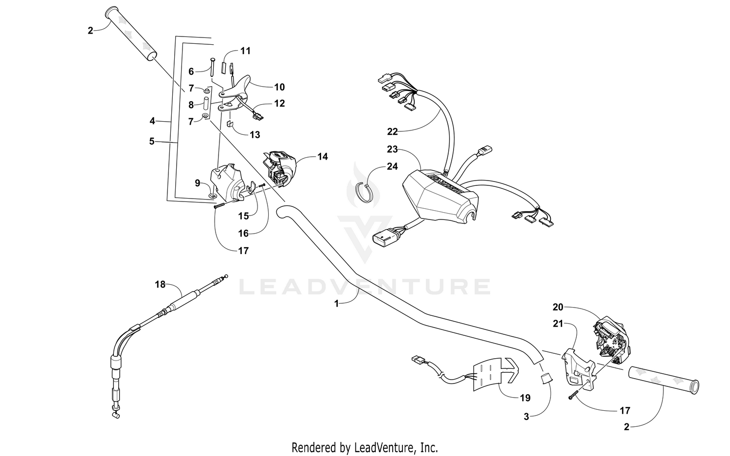 HANDLEBAR AND CONTROLS [106300]