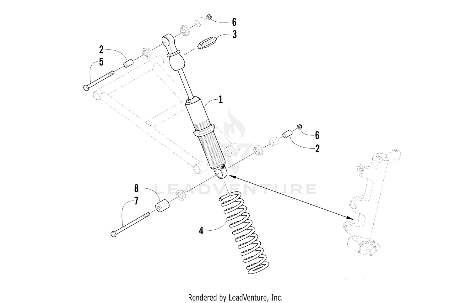 FRONT SUSPENSION SHOCK ABSORBER ASSEMBLY [60063]