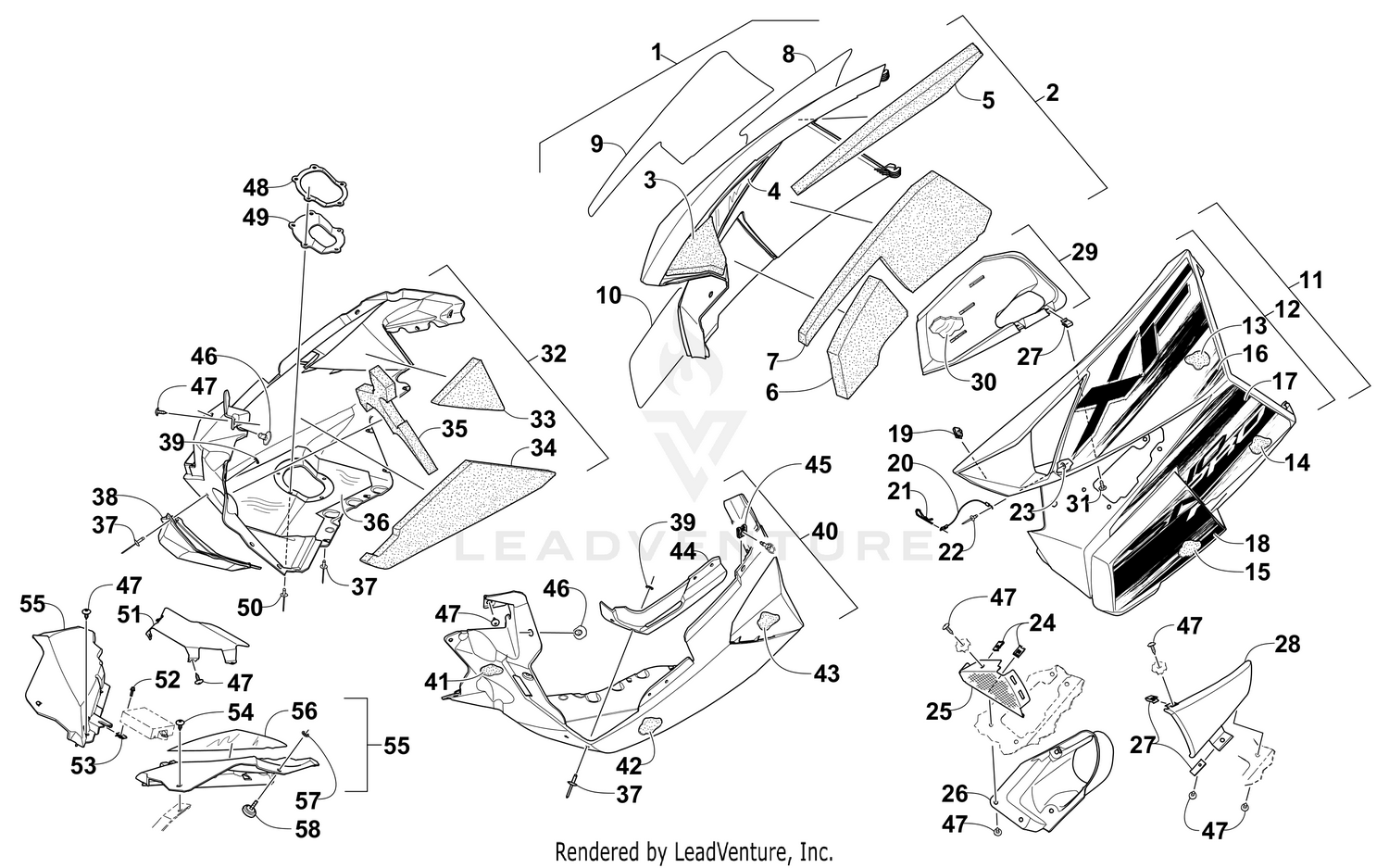 SKID PLATE AND SIDE PANEL ASSEMBLY [101399]