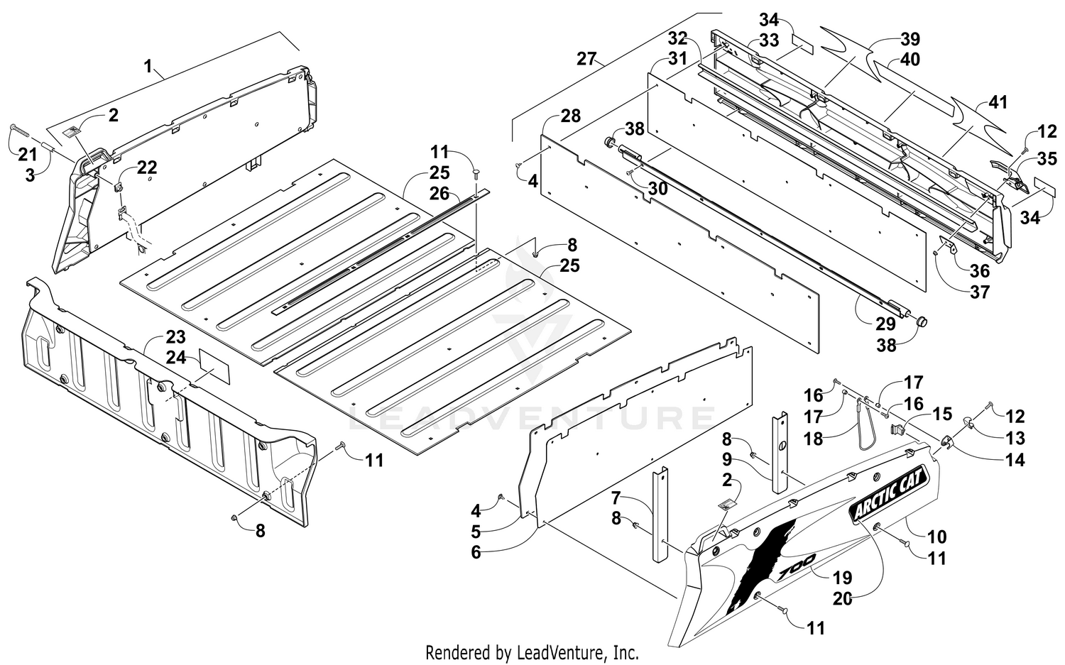 CARGO BOX AND TAILGATE ASSEMBLY [300117]