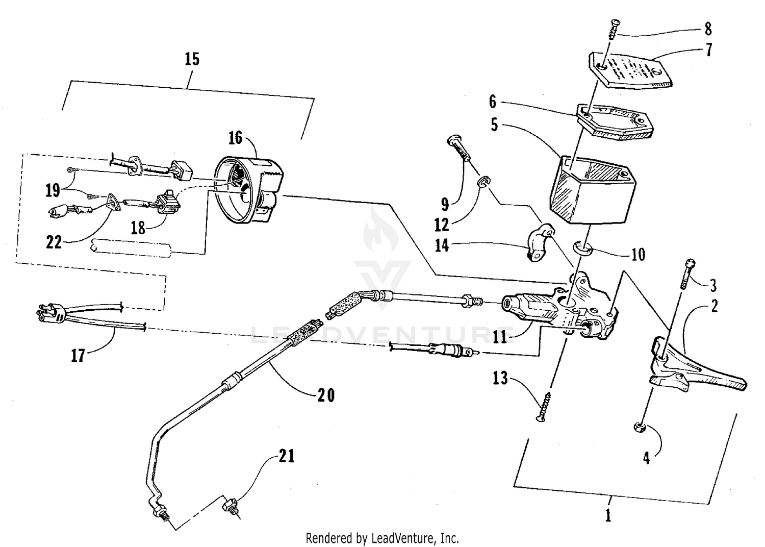 HYDRAULIC BRAKE CONTROL ASSEMBLY [66655]