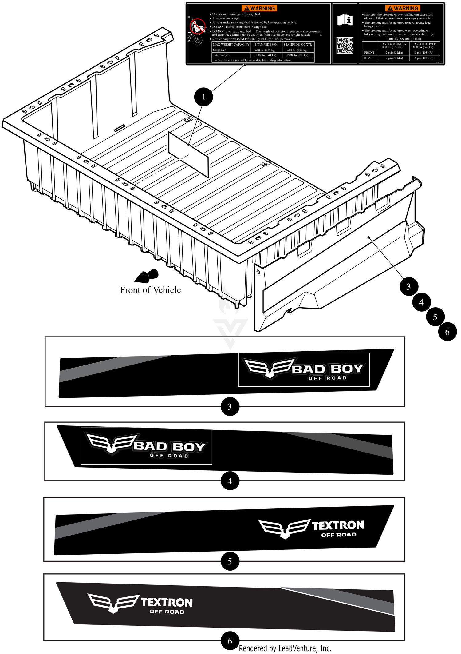 BED CAPACITY LABEL [302520]
