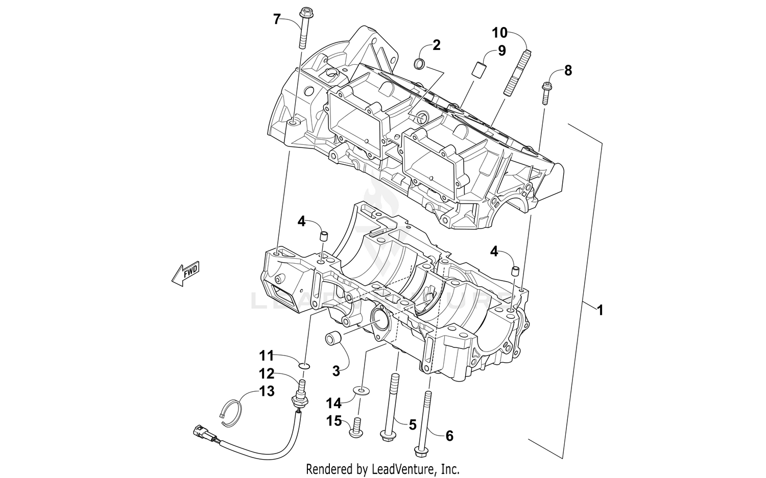 CRANKCASE ASSEMBLY [103224 ]