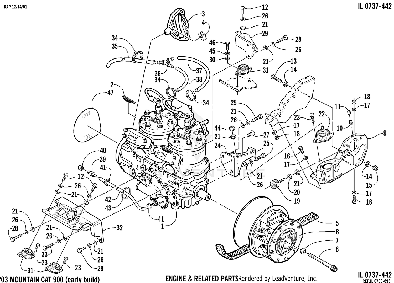 ENGINE AND RELATED PARTS [60079]