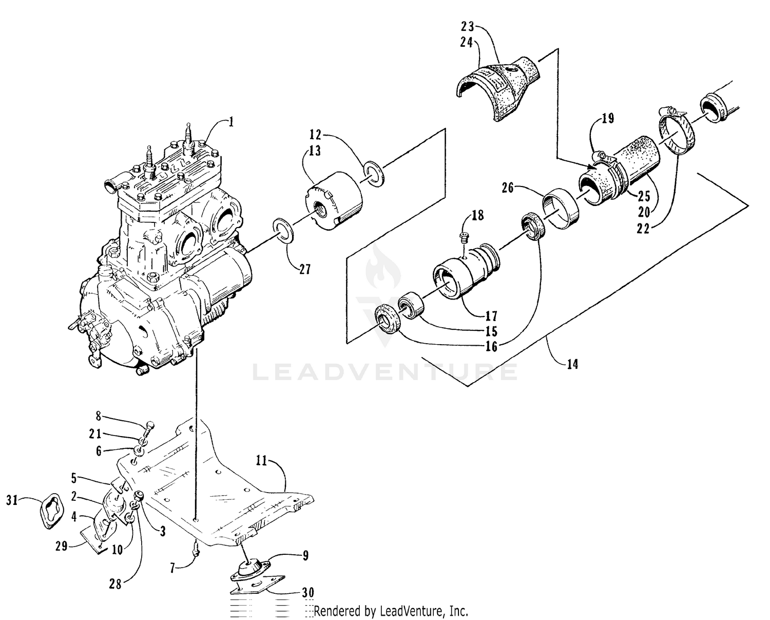 ENGINE AND RELATED ASSEMBLY [73271]