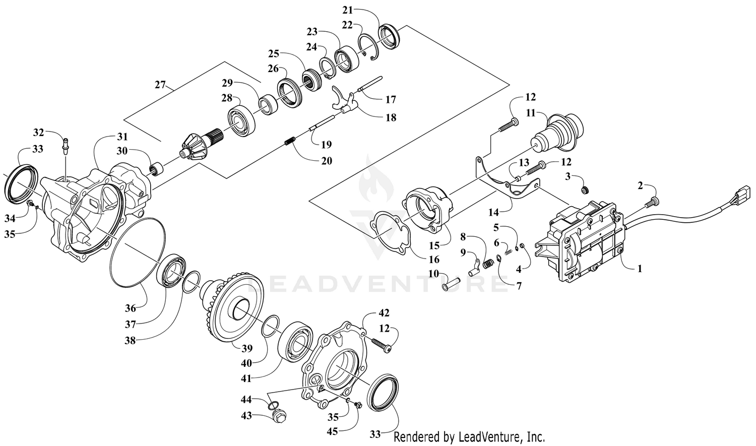 FRONT DRIVE GEARCASE ASSEMBLY [302482]