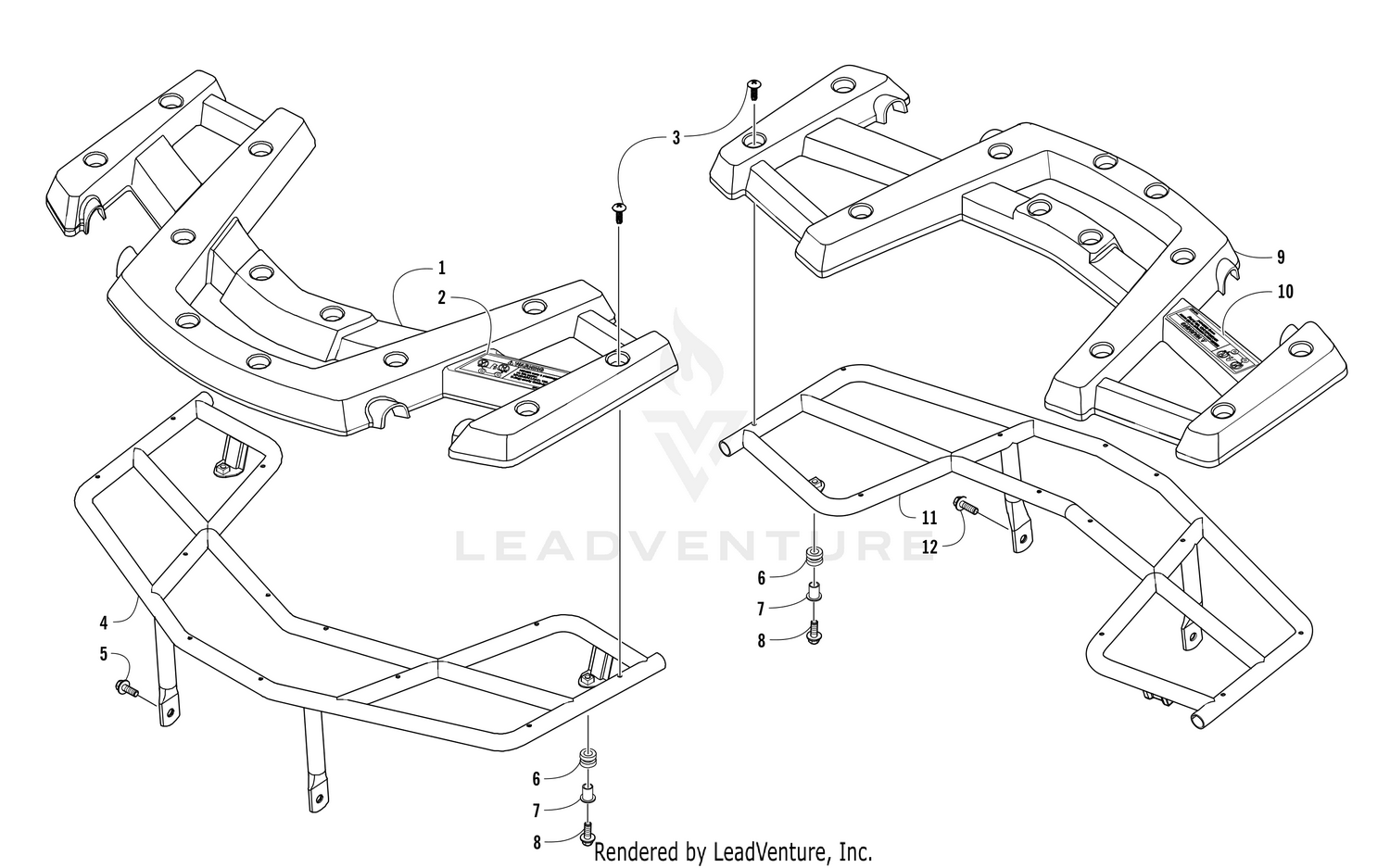 FRONT AND REAR RACK ASSEMBLY [302210]