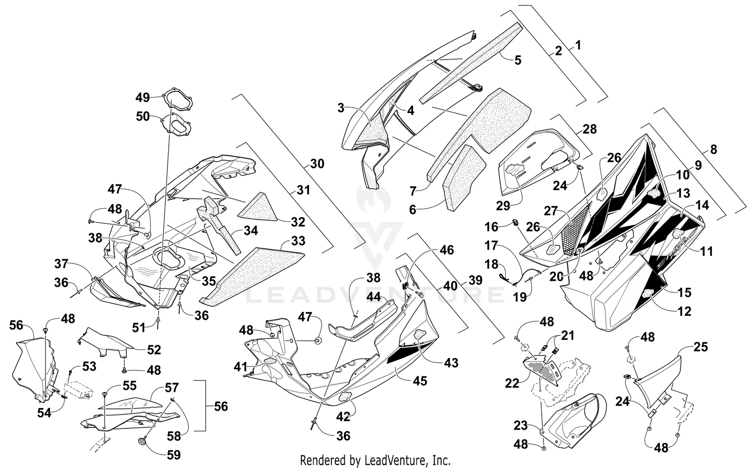 SKID PLATE AND SIDE PANEL ASSEMBLY [102627]