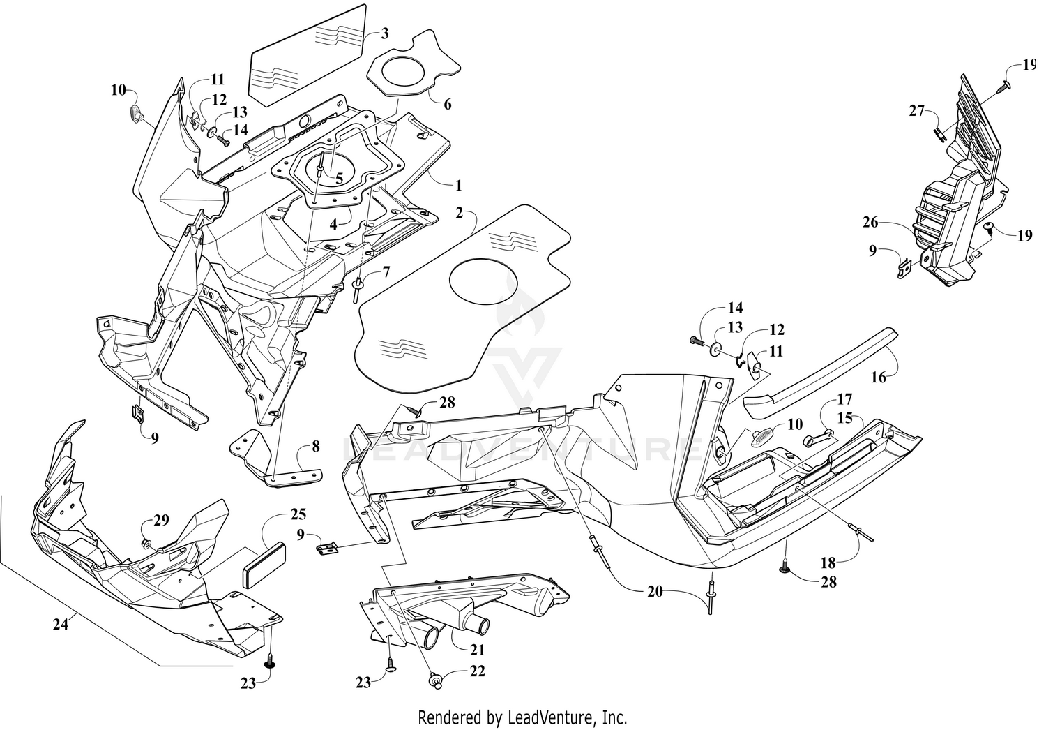 SKID PLATE AND FOOTWELL ASSEMBLIES [110542]