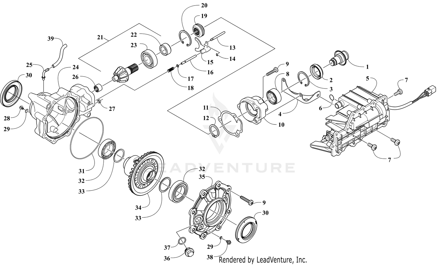 FRONT DRIVE GEARCASE ASSEMBLY [304002]