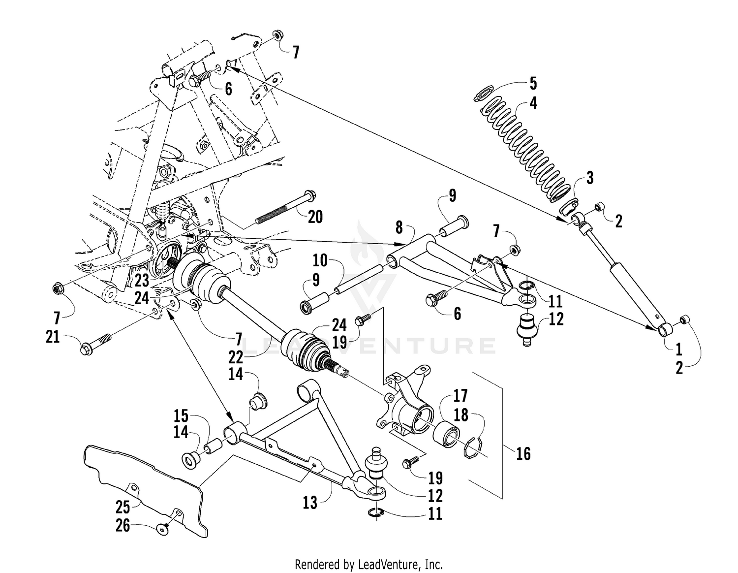 FRONT SUSPENSION ASSEMBLY [88996]