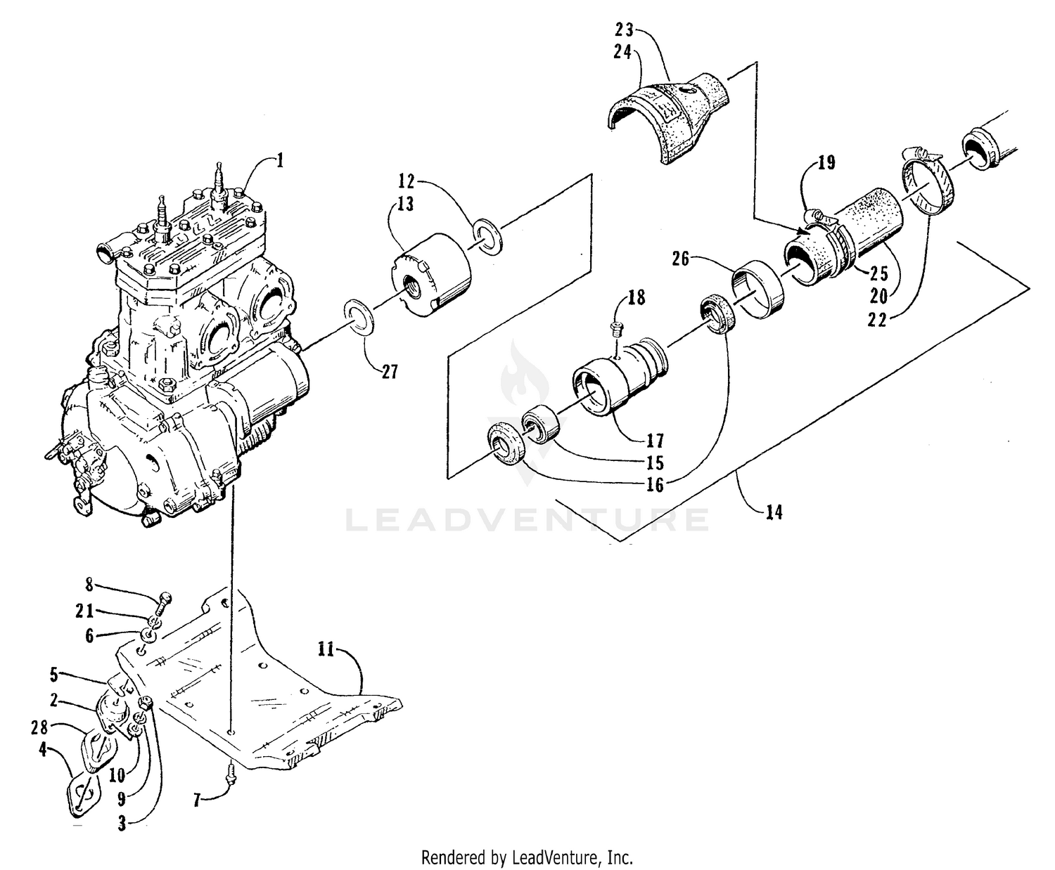 ENGINE AND RELATED ASSEMBLY [73368]