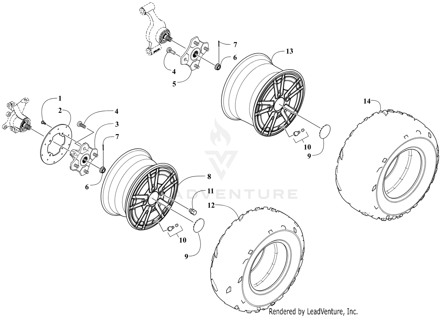 WHEEL AND TIRE ASSEMBLY [303945]