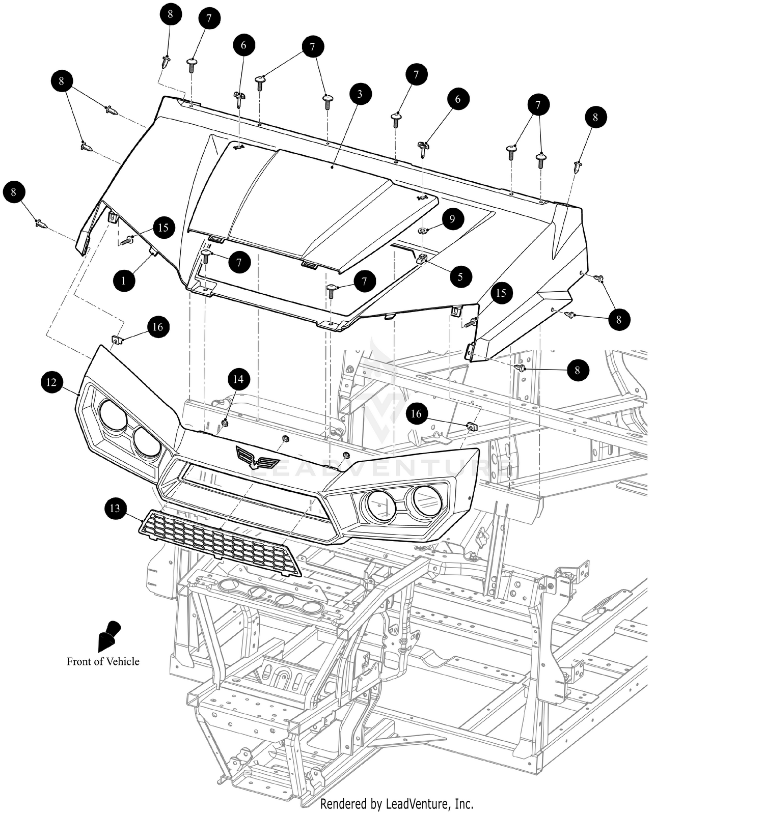 HOOD/GRILLE [302486]