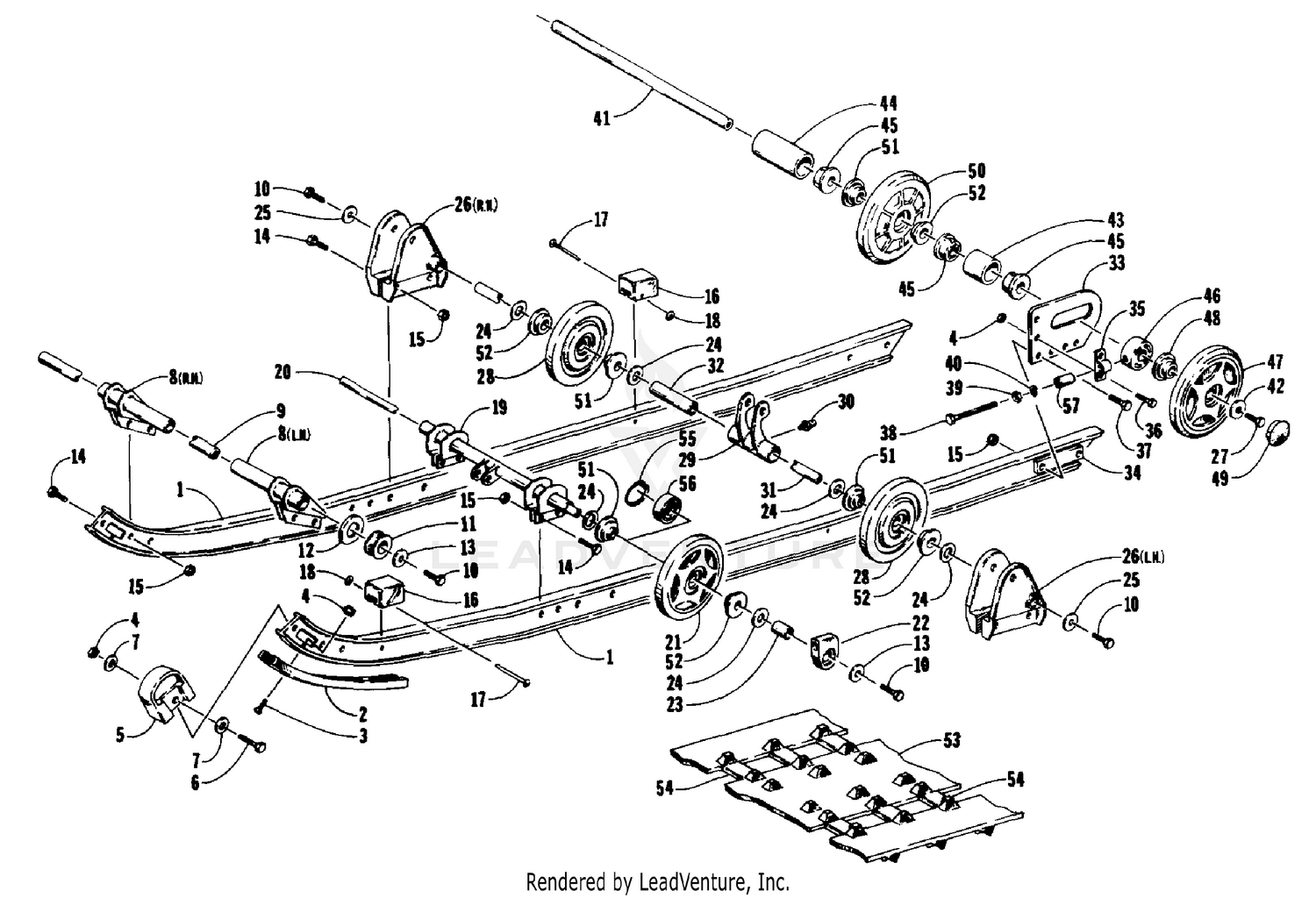 SLIDE RAIL AND TRACK ASSEMBLY [58084]