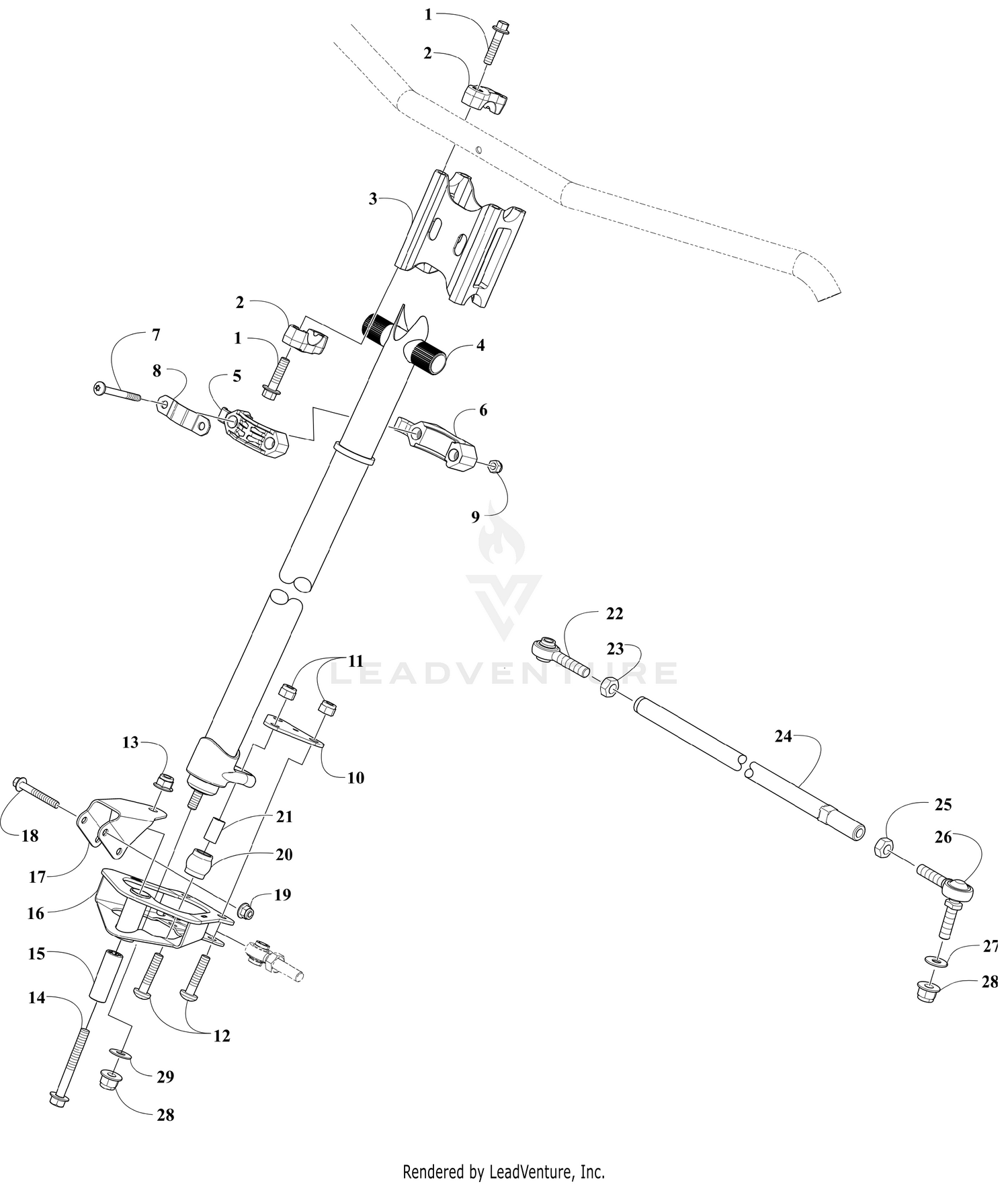STEERING POST ASSEMBLY [111113]