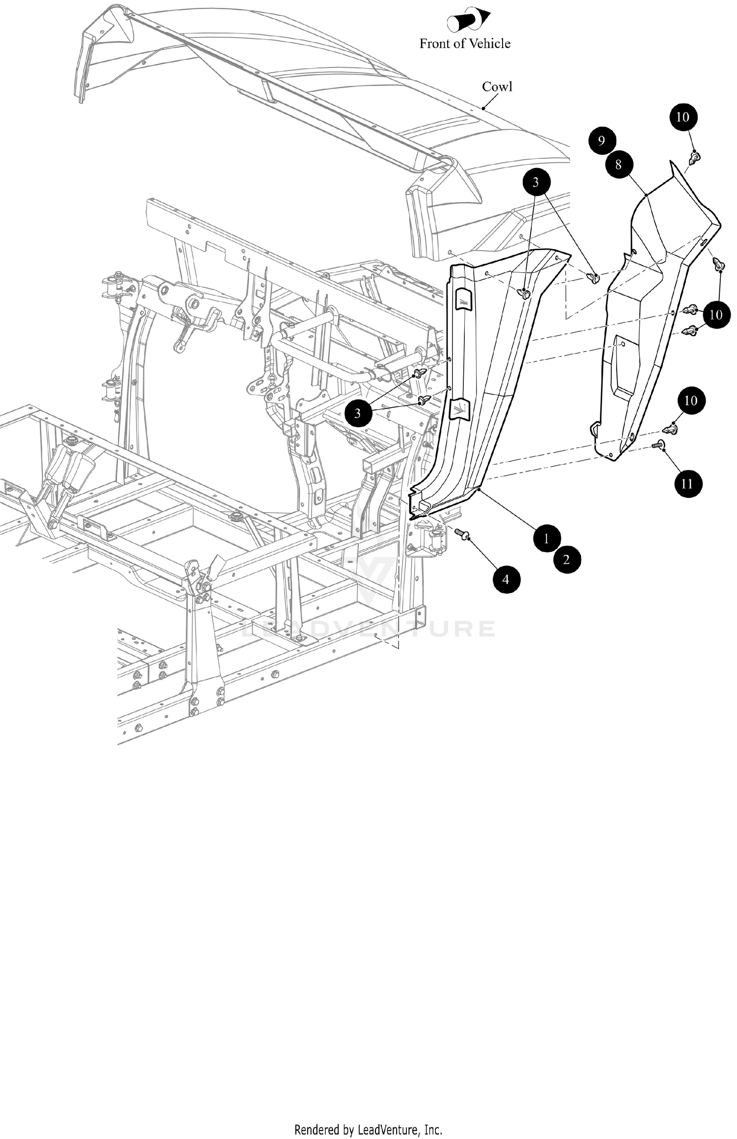 FRONT FENDER/SIDE PANEL [302522]