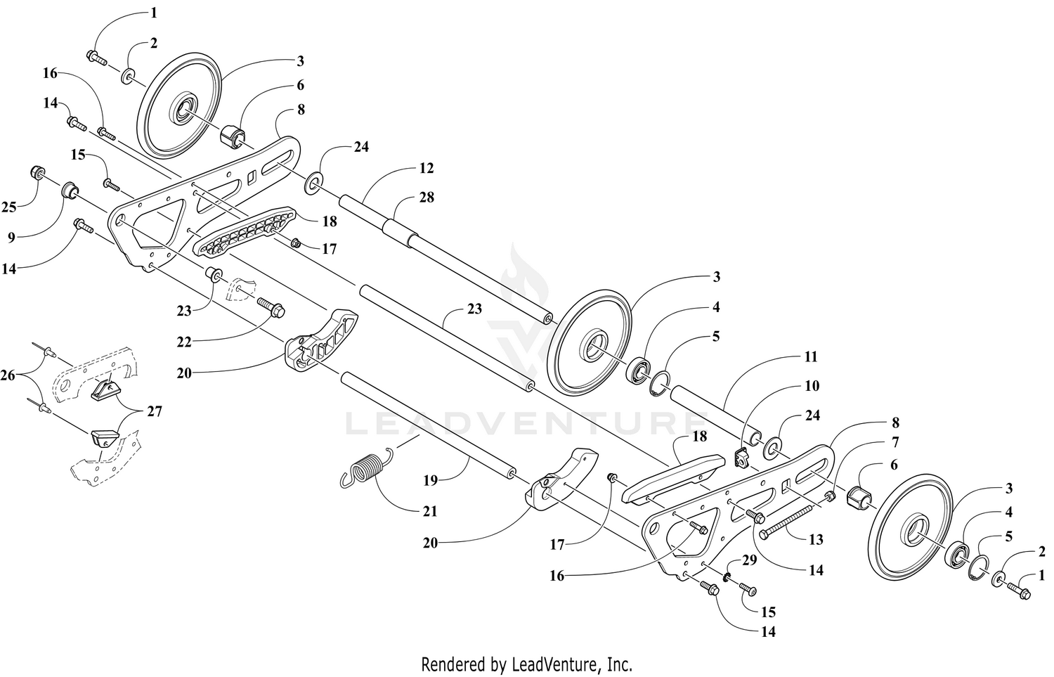 ARTICULATING SKID FRAME ASSEMBLY [110180]