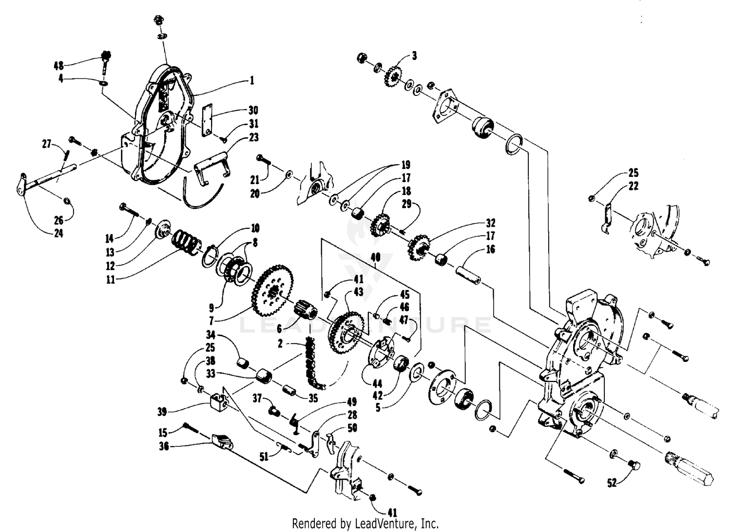 DRIVE/REVERSE DROPCASE ASSEMBLY [60954]