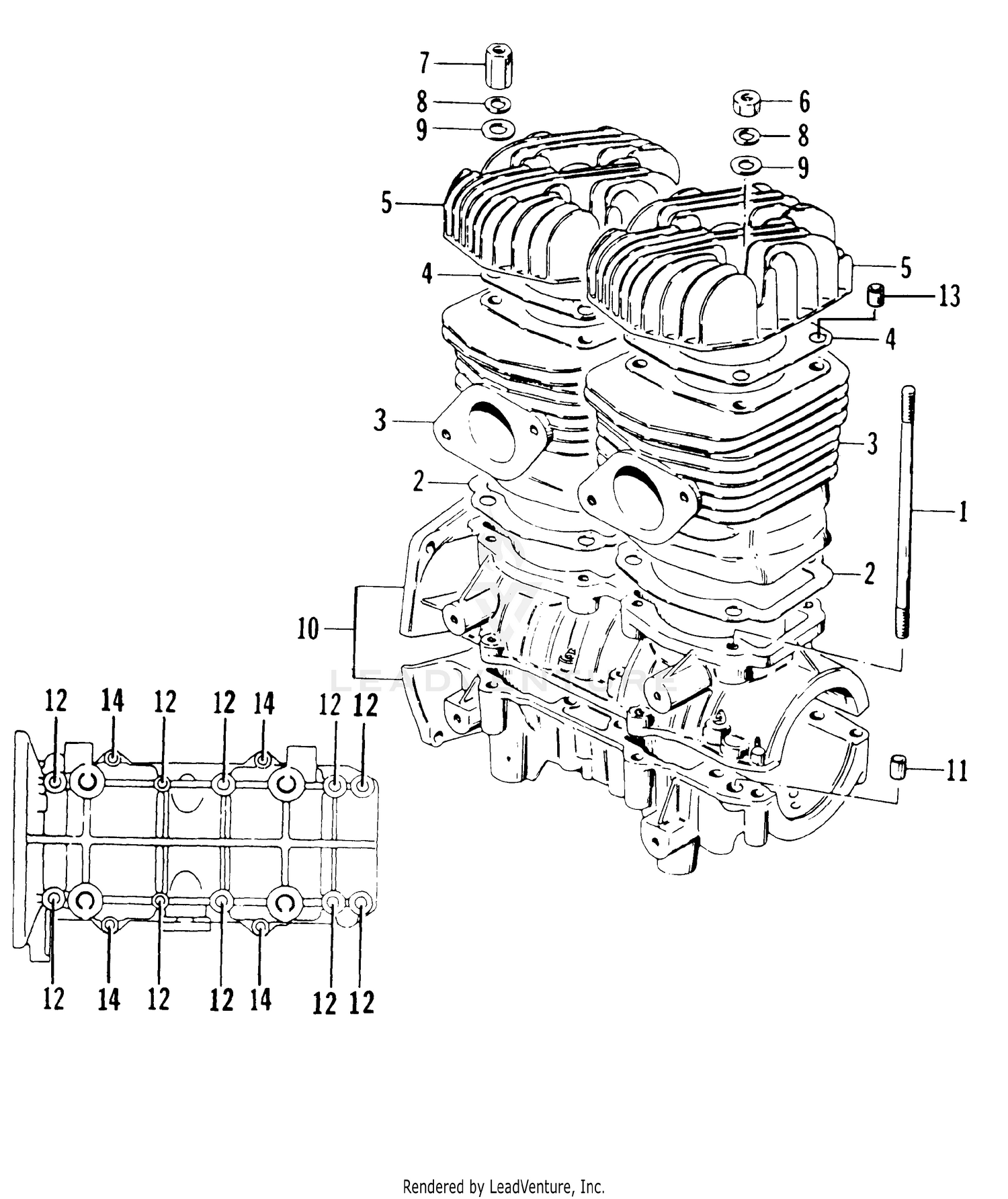 CRANKCASE AND CYLINDER [64038]