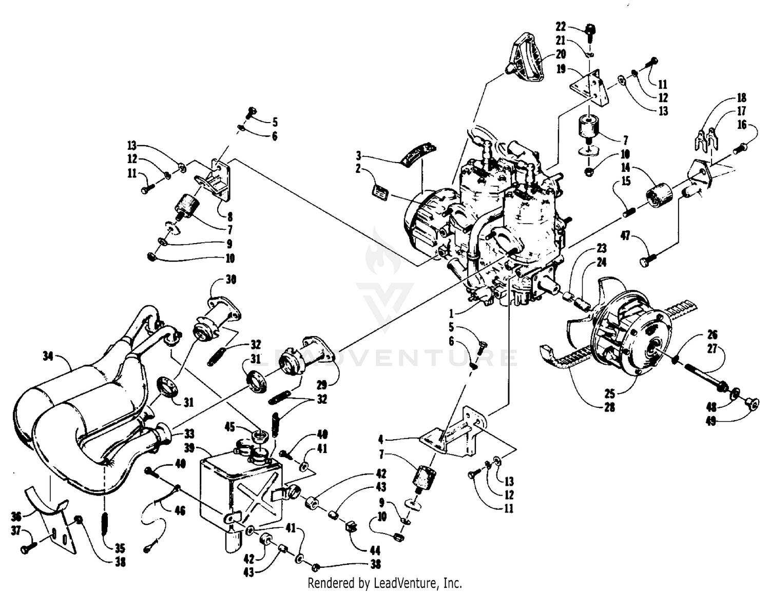 ENGINE AND RELATED PARTS [61007]