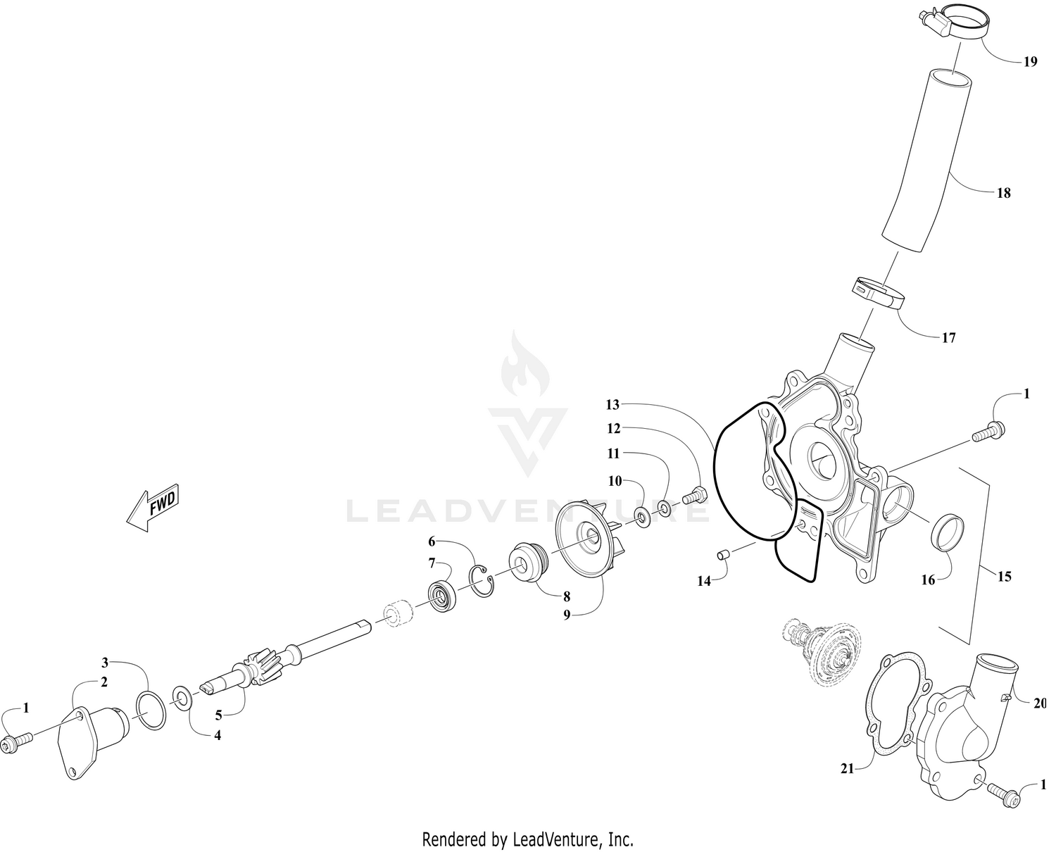 WATER PUMP ASSEMBLY [110902]