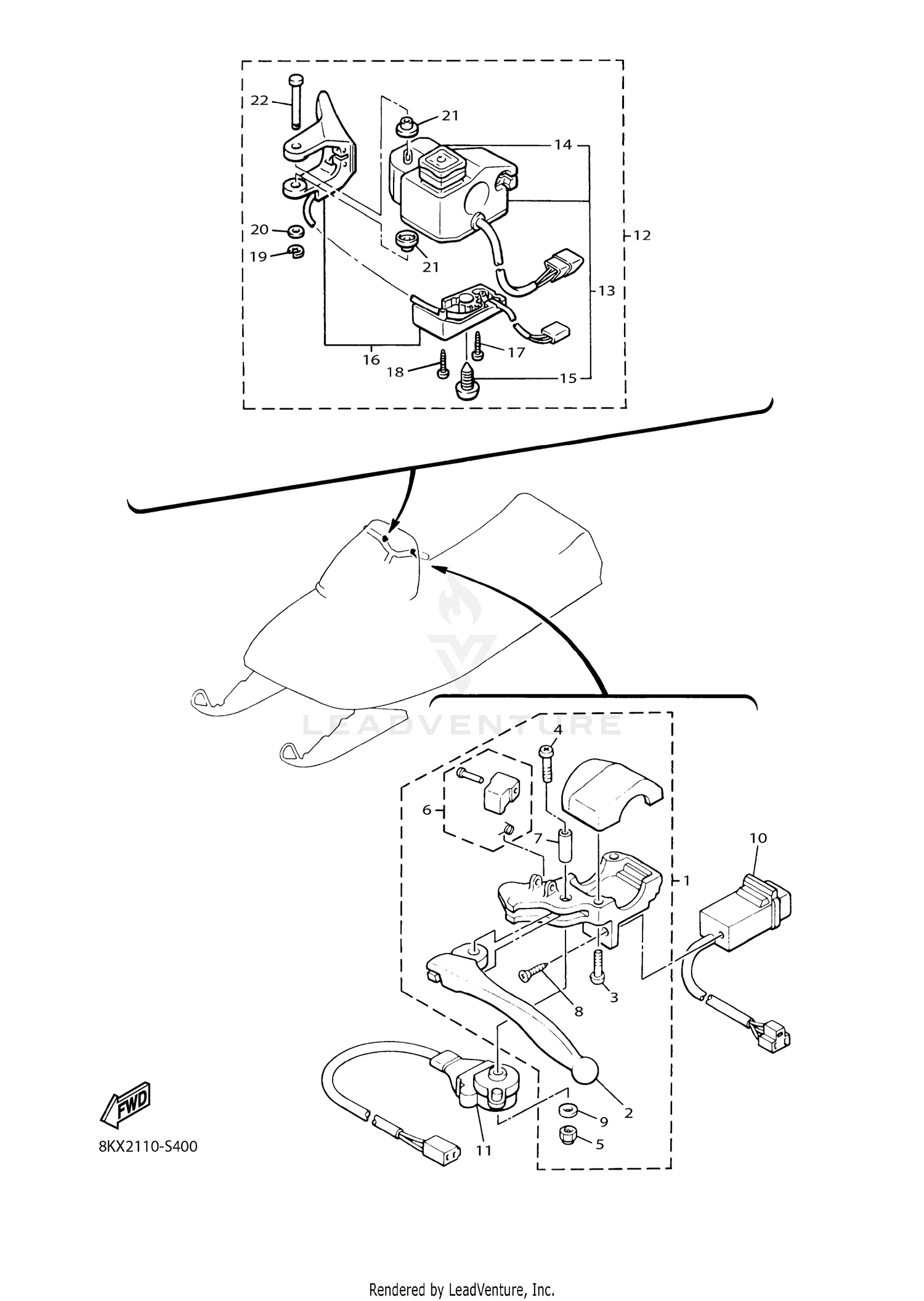 HANDLE SWITCH & LEVER [106366]
