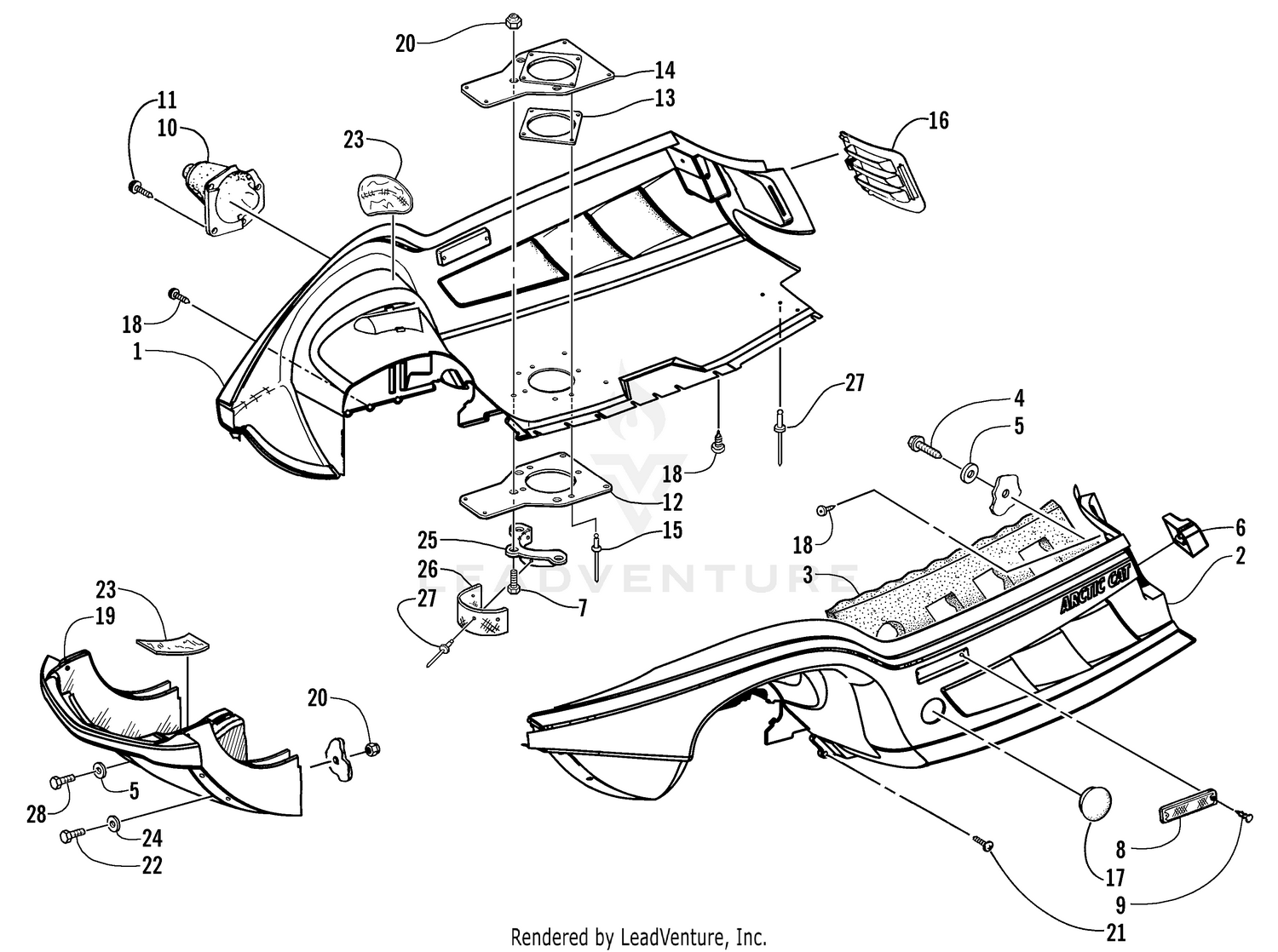 BELLY PAN AND FRONT BUMPER ASSEMBLY [75500]