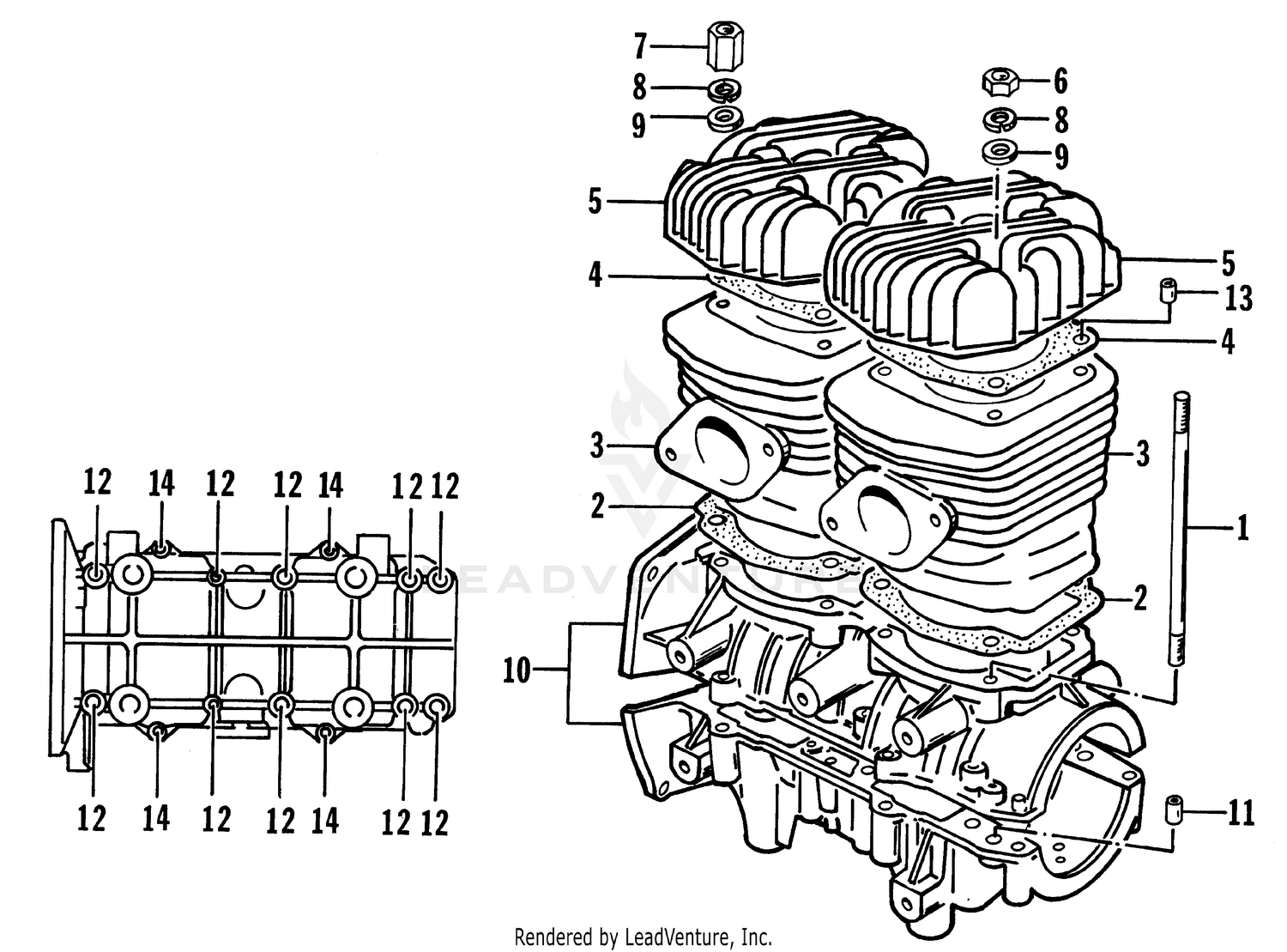 CRANKCASE AND CYLINDER [77018]
