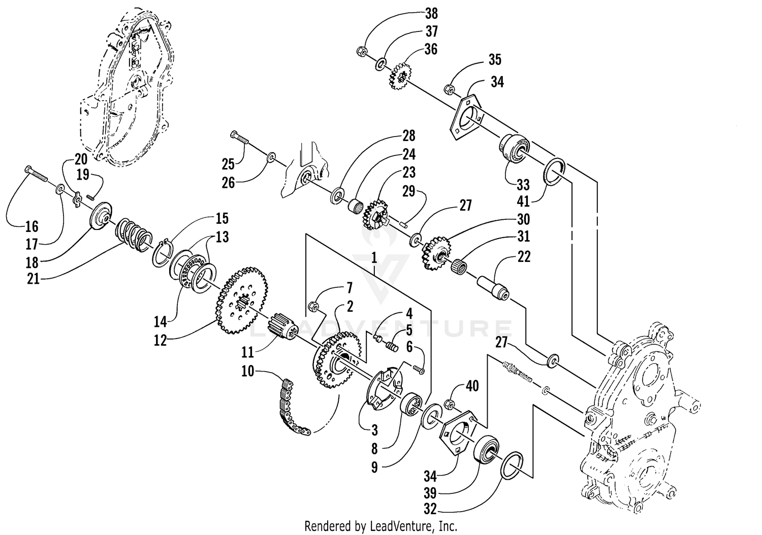 DRIVE/REVERSE DROPCASE ASSEMBLY [76994]