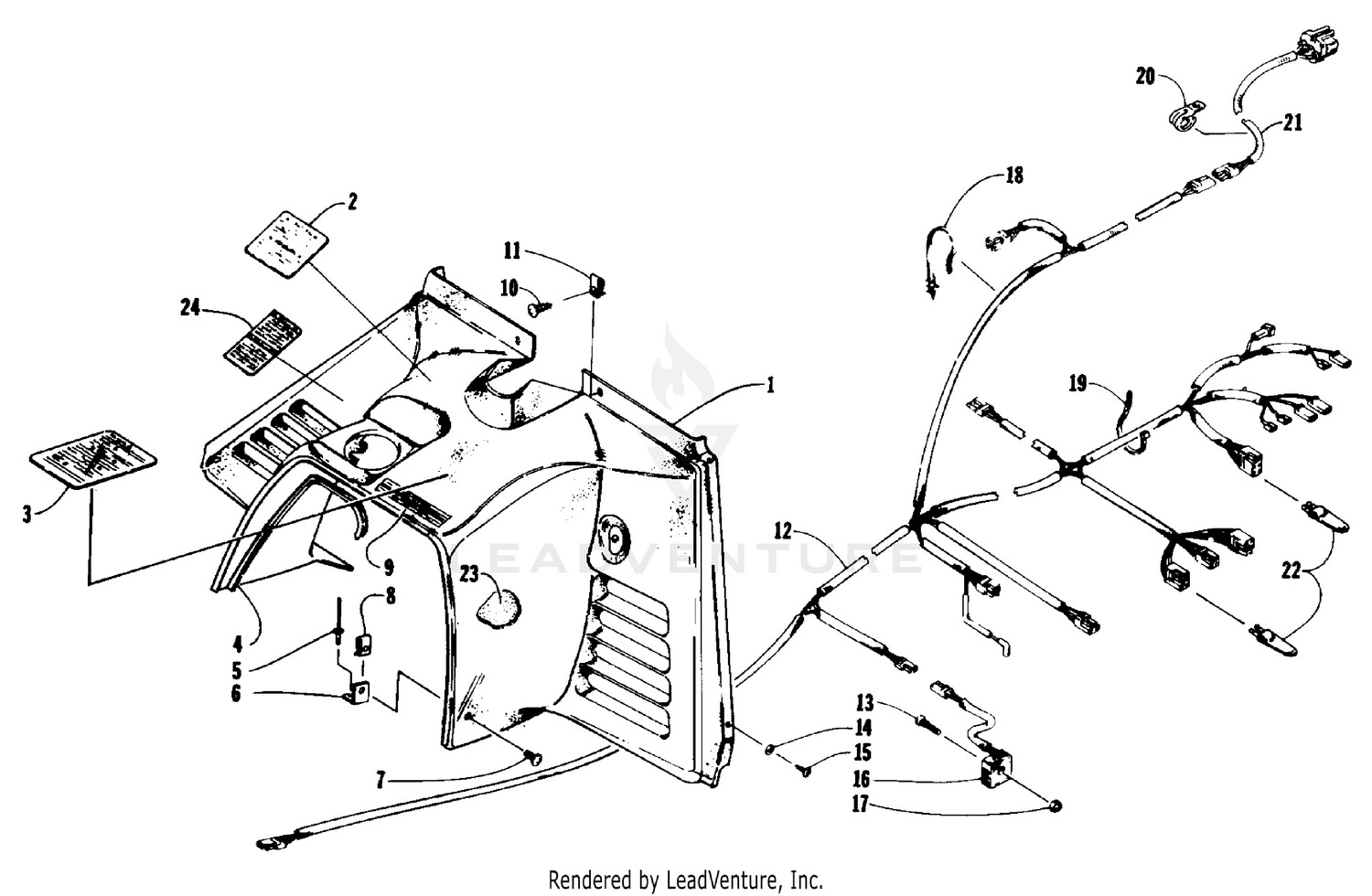 CONSOLE AND WIRING ASSEMBLIES [60926]