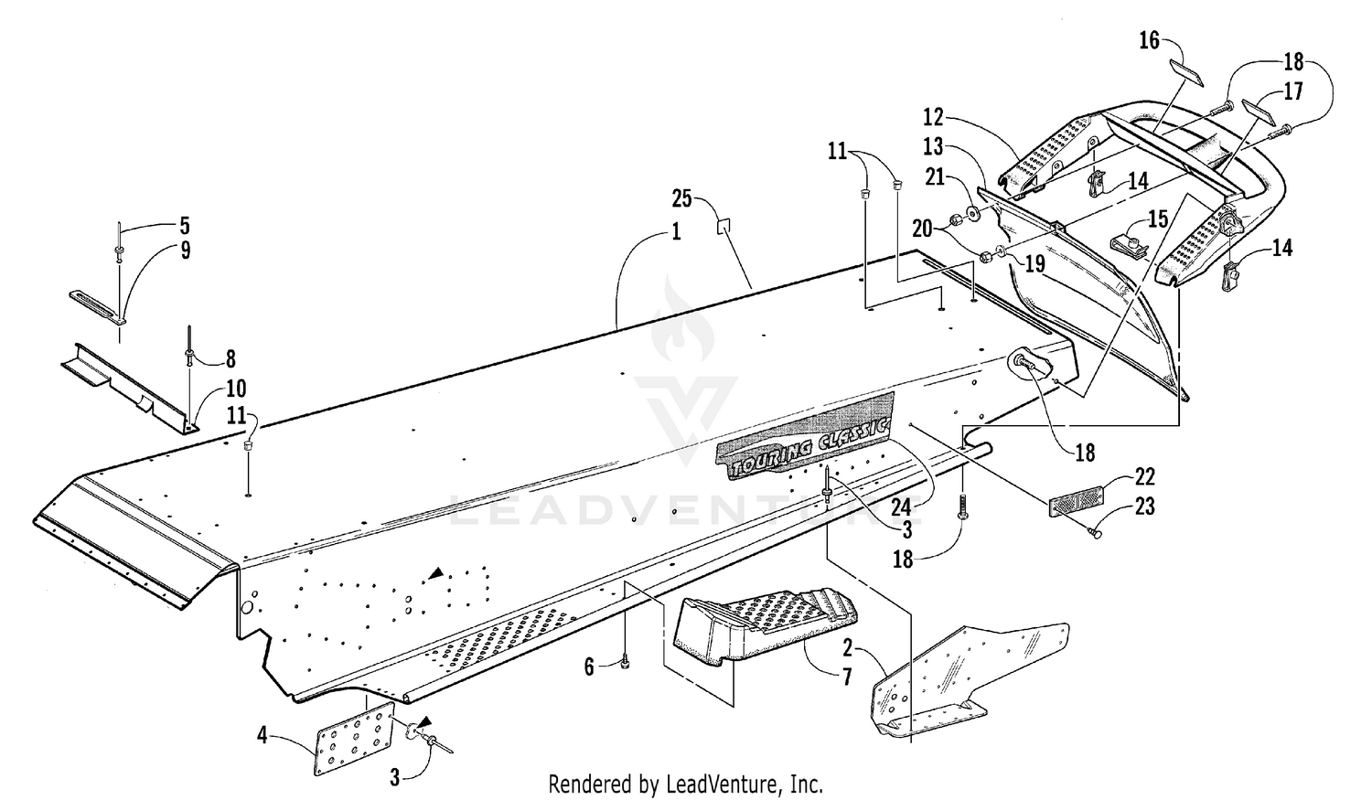 TUNNEL AND REAR BUMPER [58848]