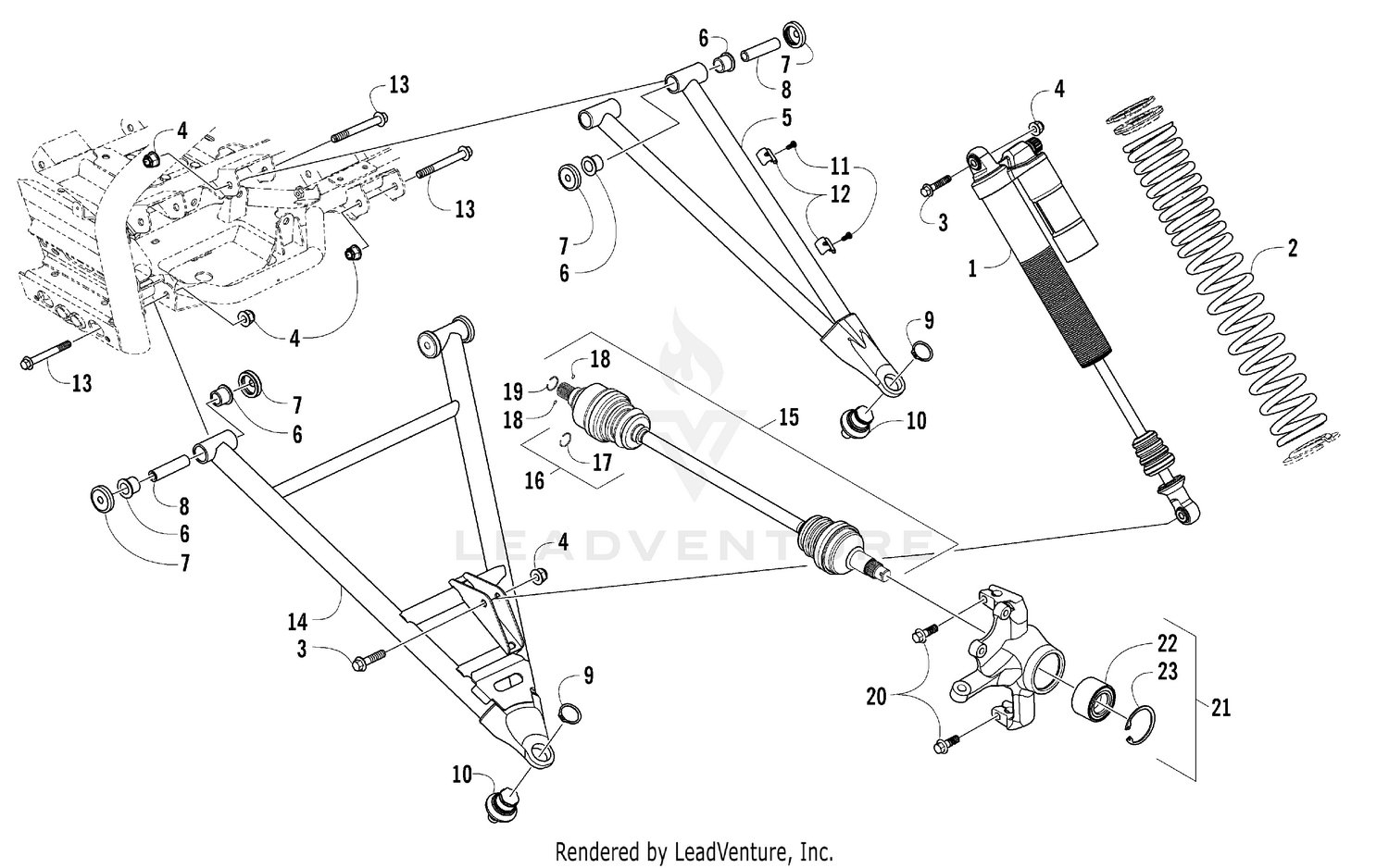 FRONT SUSPENSION ASSEMBLY [98649]