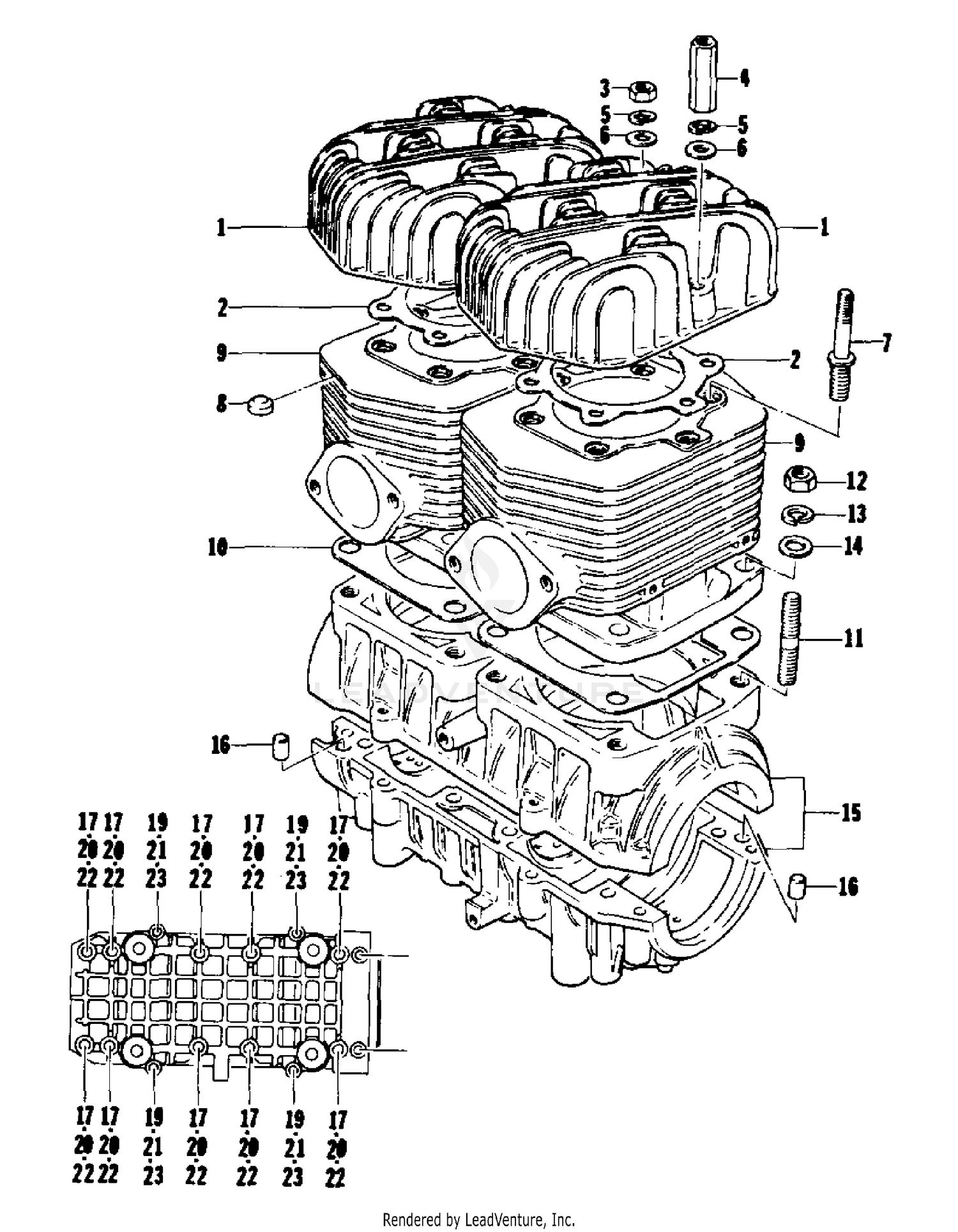 CRANKCASE AND CYLINDER [51524]