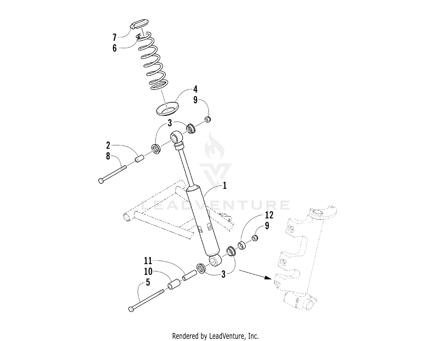 SHOCK ABSORBER ASSEMBLY [58852]