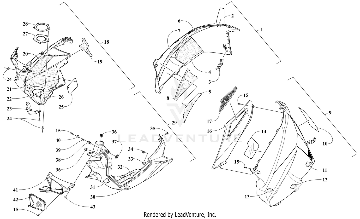 SKID PLATE AND SIDE PANEL ASSEMBLY [106246]