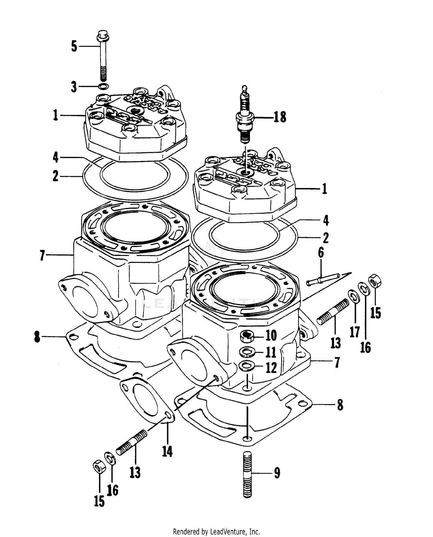 CYLINDER AND HEAD ASSEMBLY [75399]