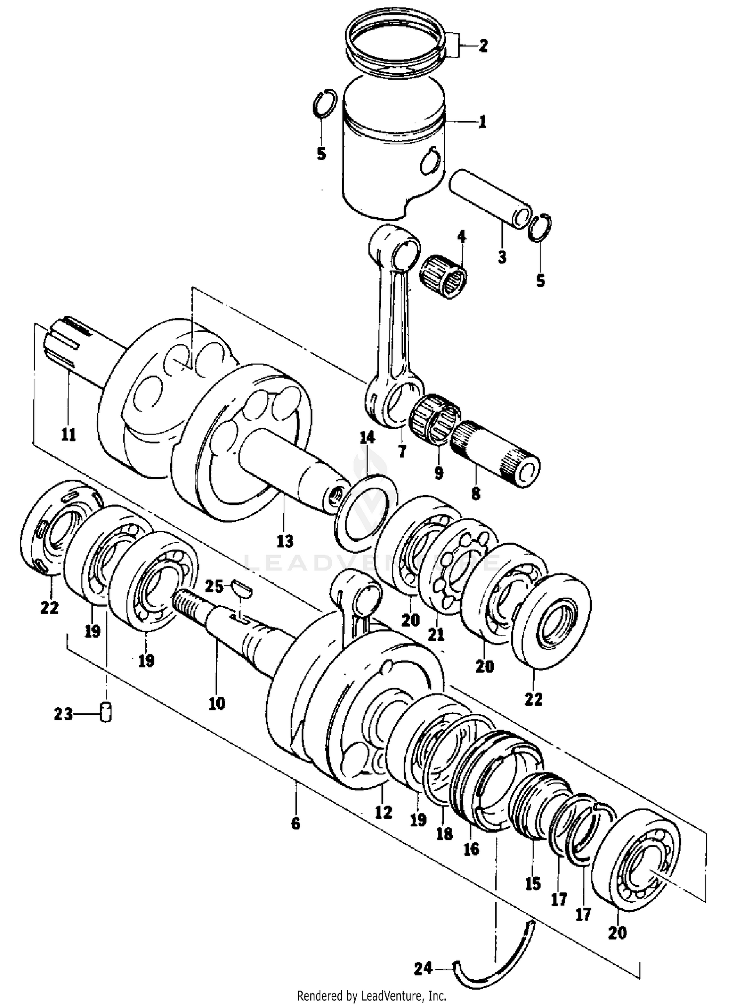 PISTON AND CRANKSHAFT [52163]