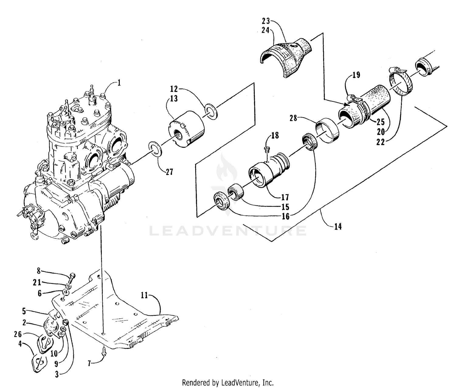 ENGINE AND RELATED ASSEMBLY [73235]