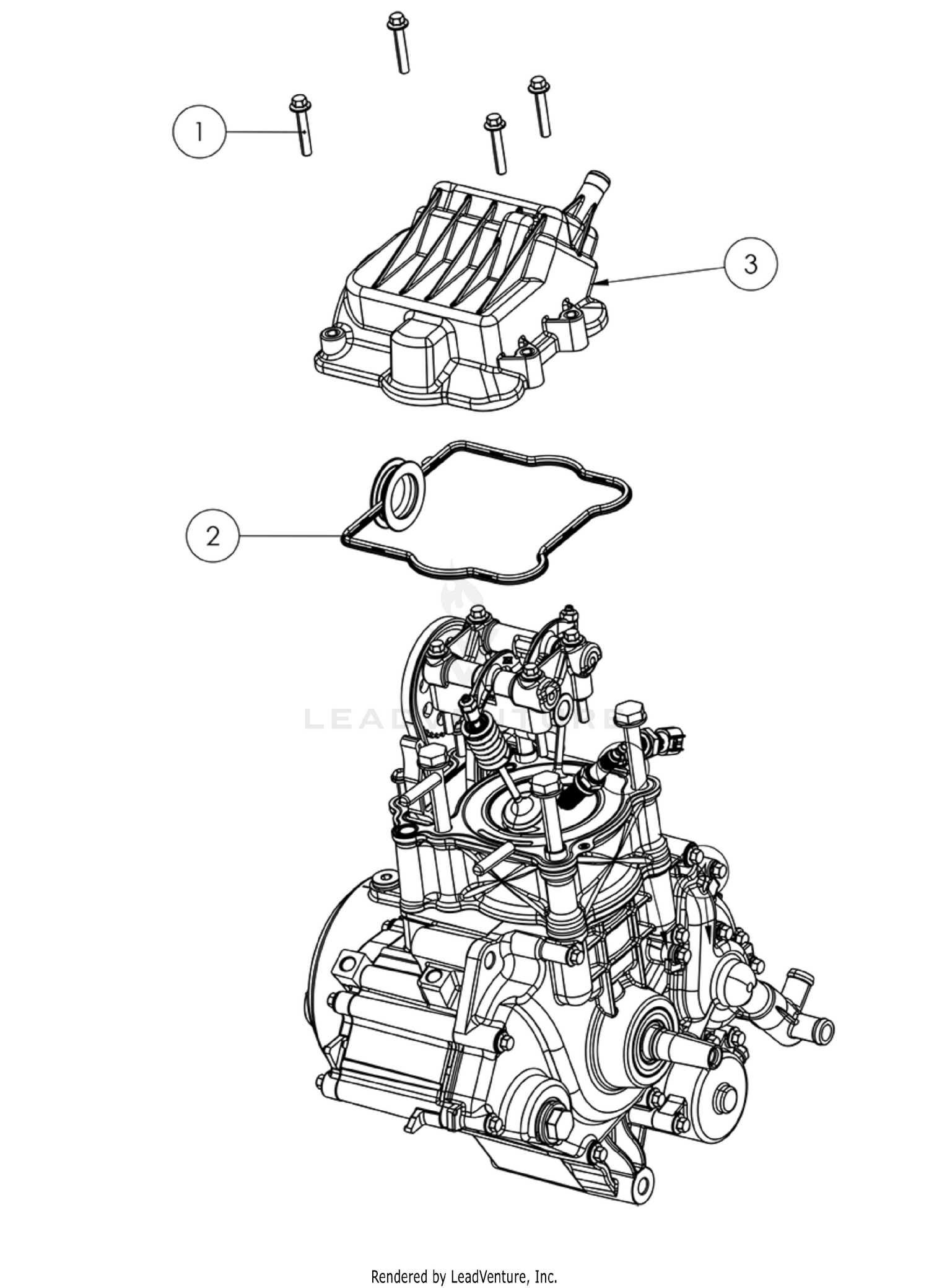 Head Cover - Water Pump