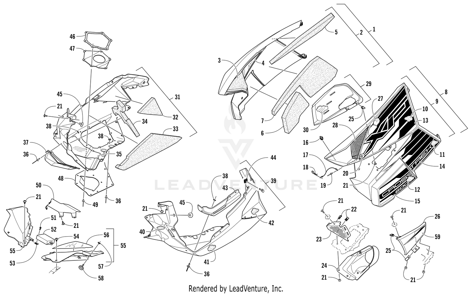 SKID PLATE AND SIDE PANEL ASSEMBLY [104341]