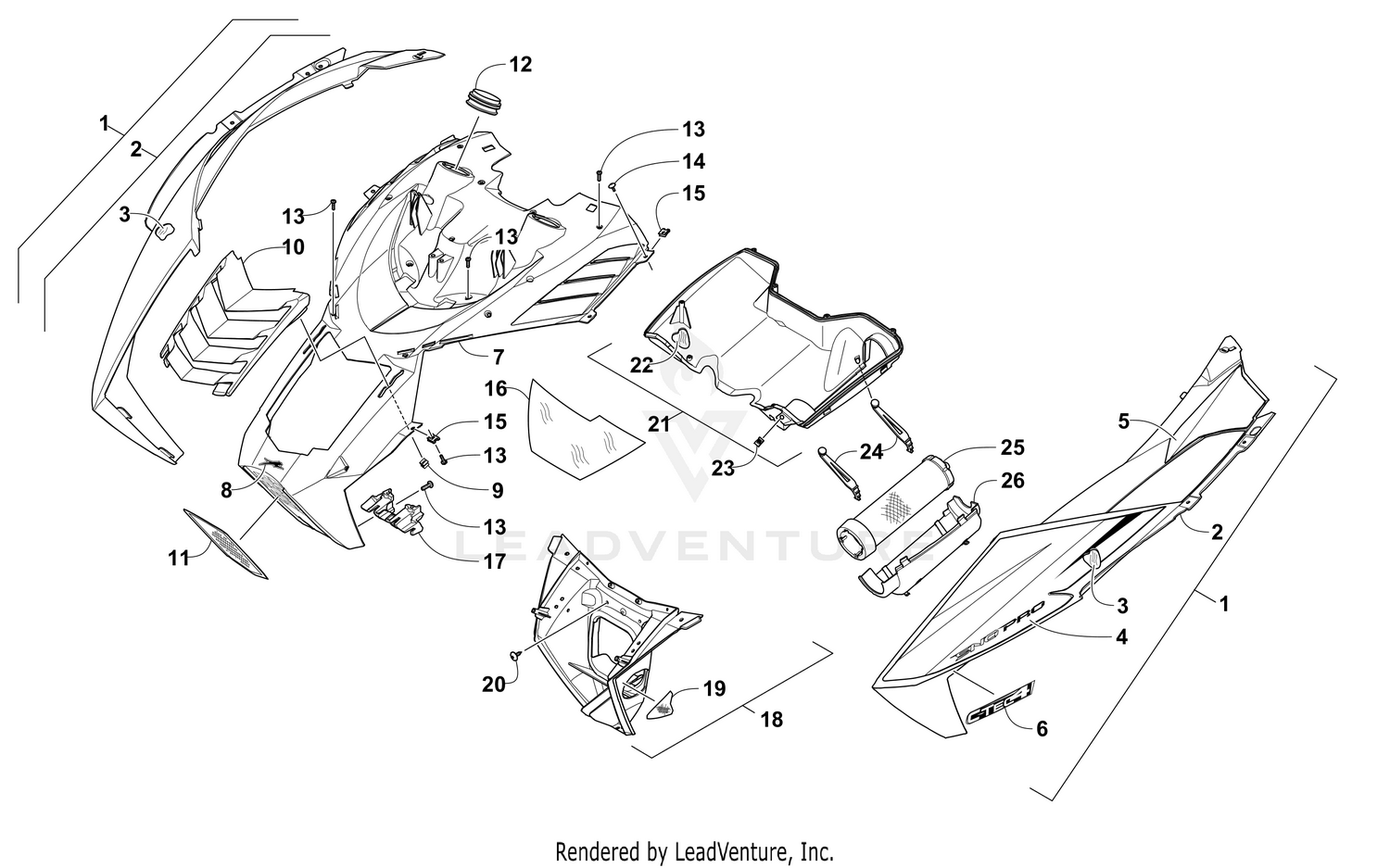 HOOD AND AIR INTAKE ASSEMBLY [103691]