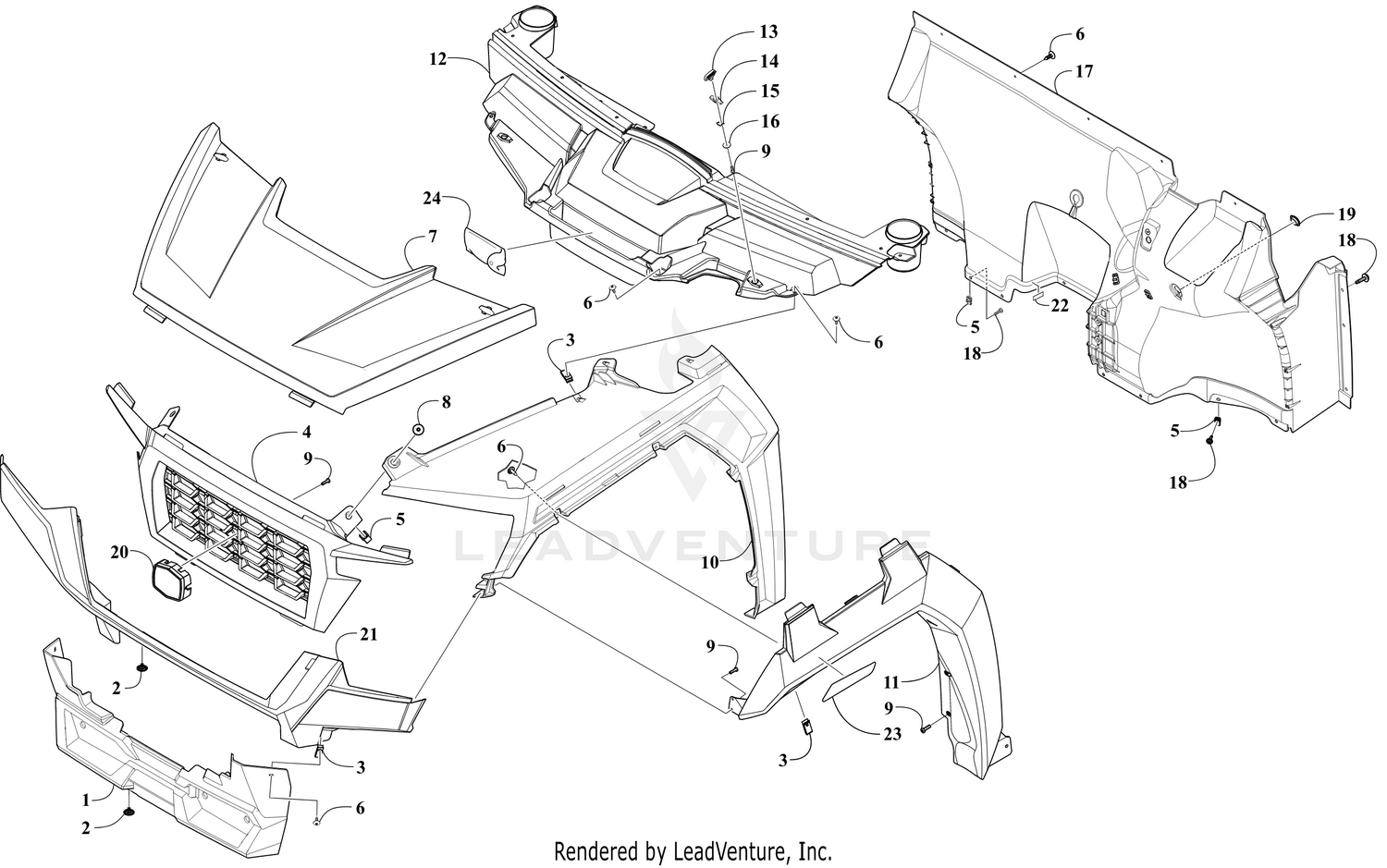 FRONT BODY ASSEMBLY [305811]