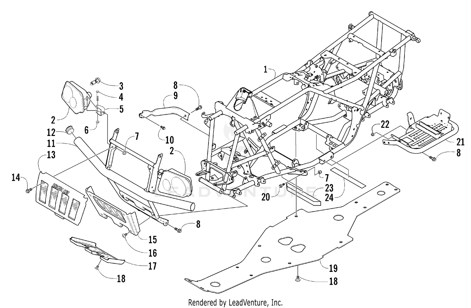 FRAME AND RELATED PARTS [81216]