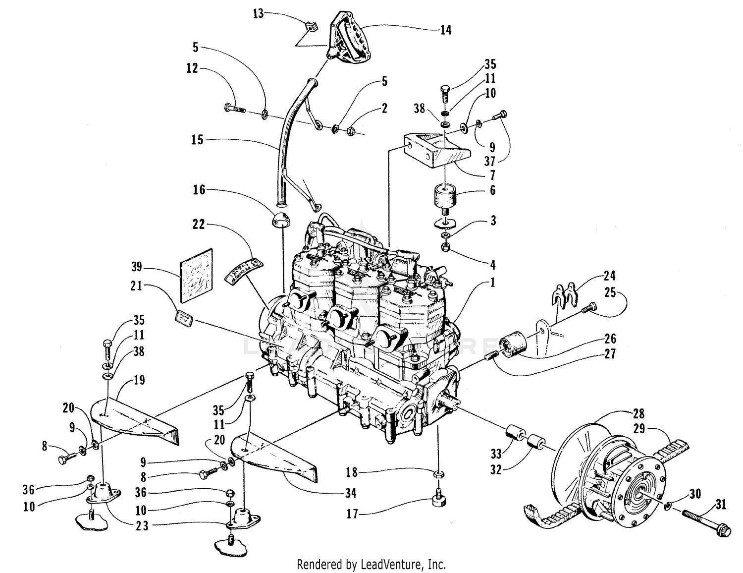 ENGINE AND RELATED PARTS [66931]